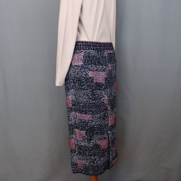 CHANEL Skirt Size 40 Wool Cashmere Plaid Tweed 15B - Picture 15 of 16